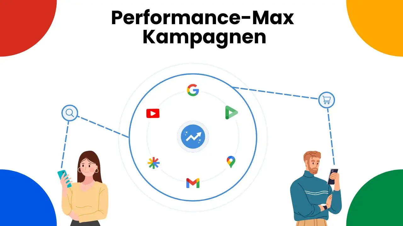 Mann und Frau profitieren von Performance Max