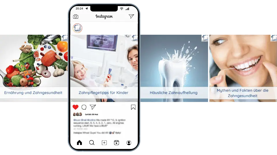 Social Media Posts mit Handy Mockup Dr. Dosti