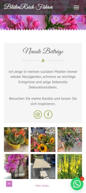 Blumengeschaeft website
