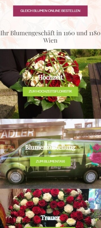 Floristen online shop mobile 2